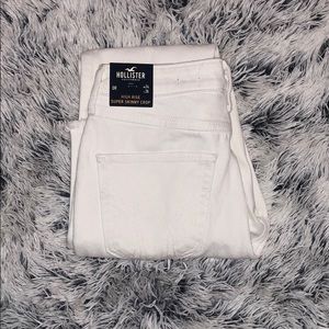 HOLLISTER nwot white hi-rise skinny fit jeans